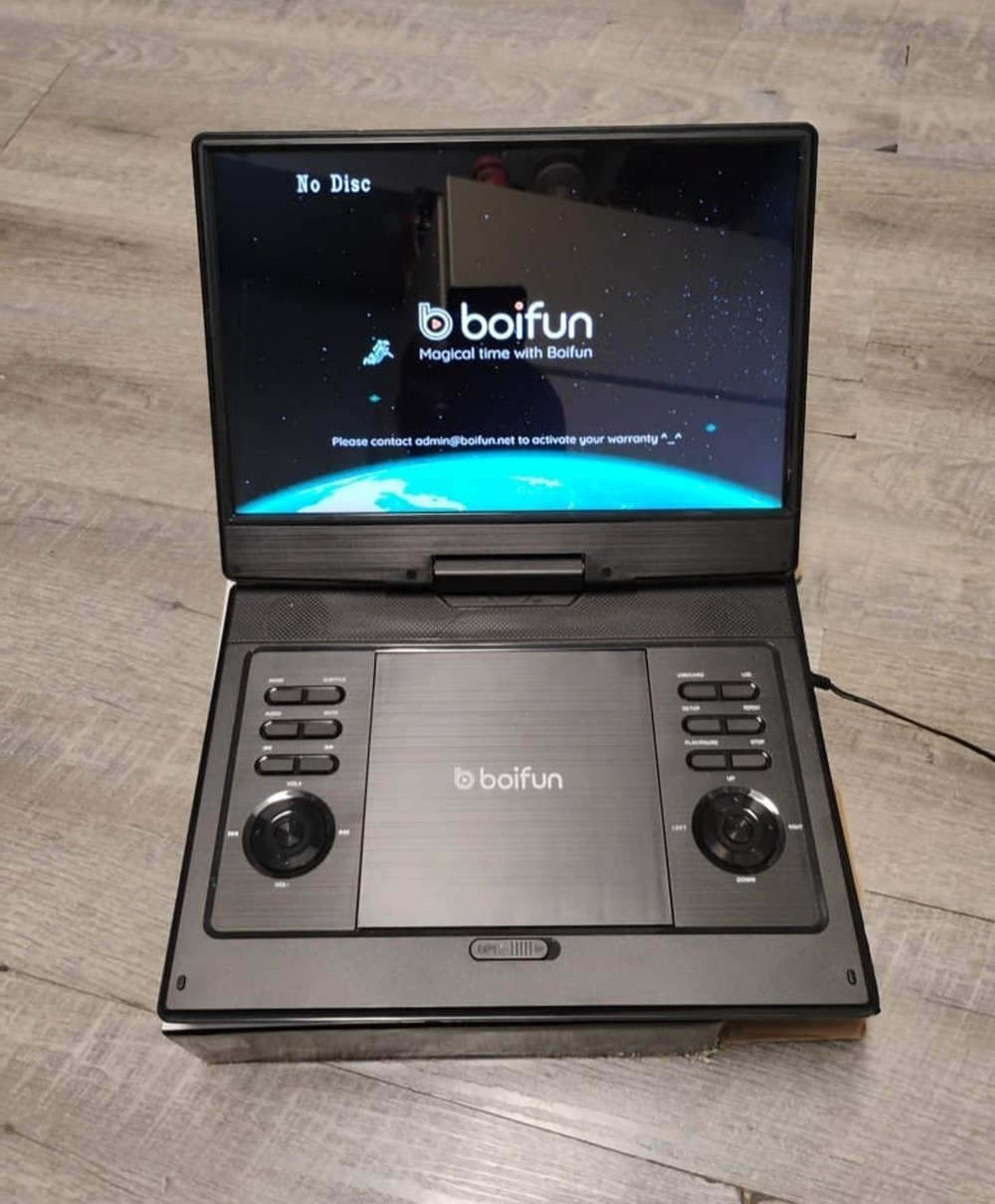 Boifun Portable DVD Video Movie Player BFN-131 Rechargeable 13.3'' Travel Car